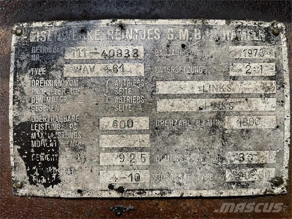 Reintjes WAV 461 Gear Коробки передач