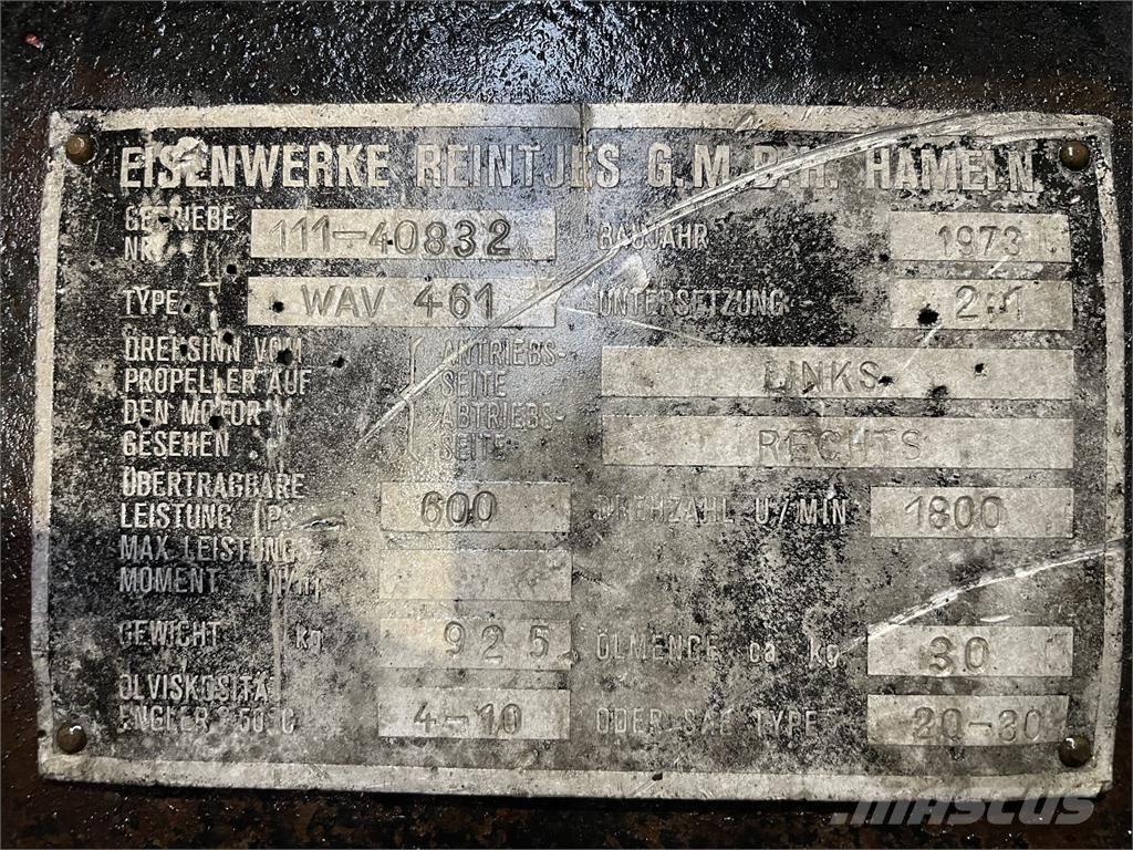 Reintjes WAV 461 Gear Коробки передач