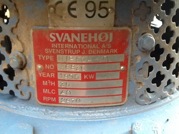  Svanehøj NP 50A-TL pumpe Гидронасосы