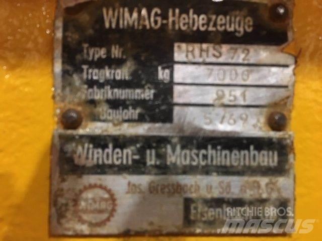  Wimag RHS72 løfteåg - 7 ton Запчасти для кранов