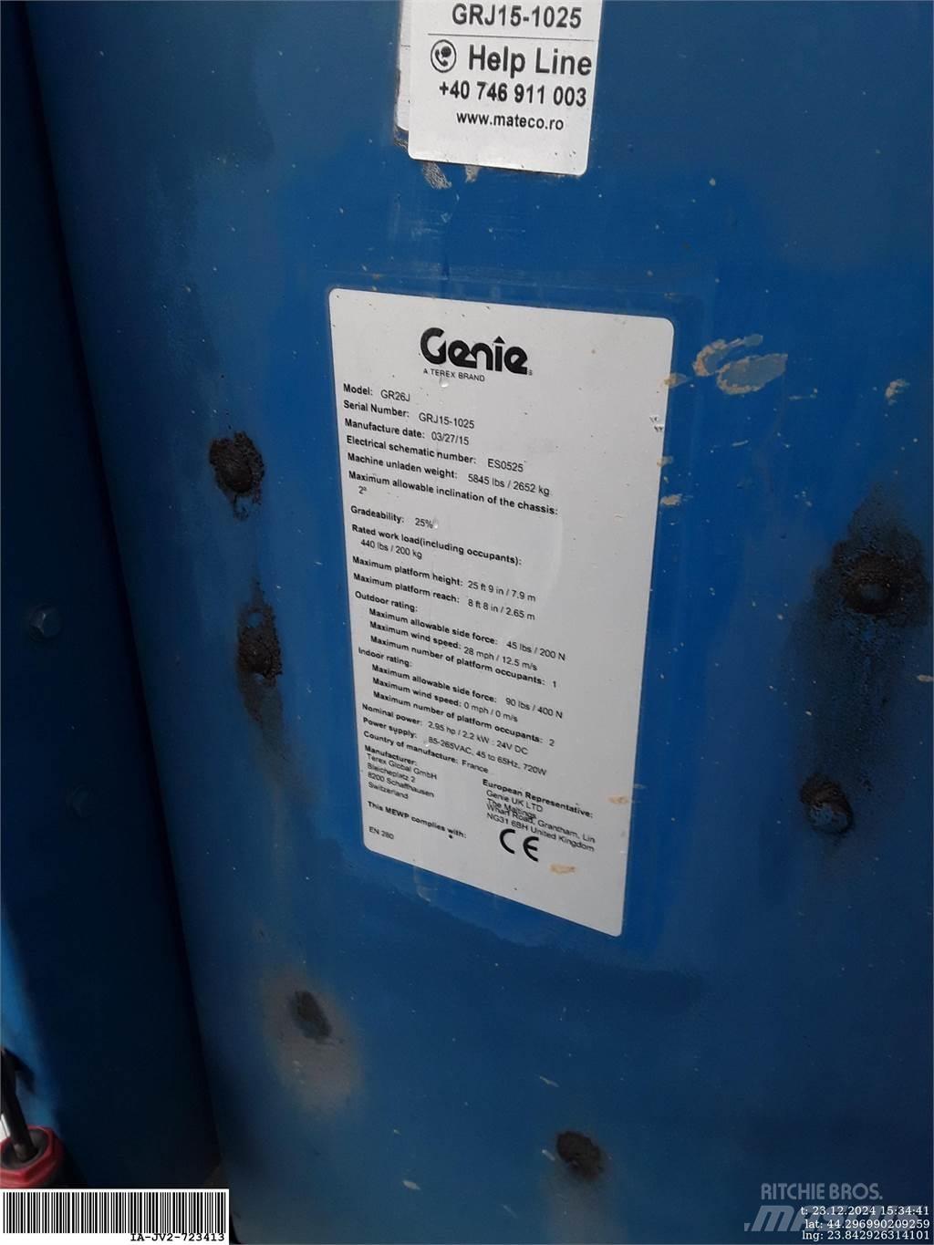 Genie GR26J Вертикальные мачтовые подъемники