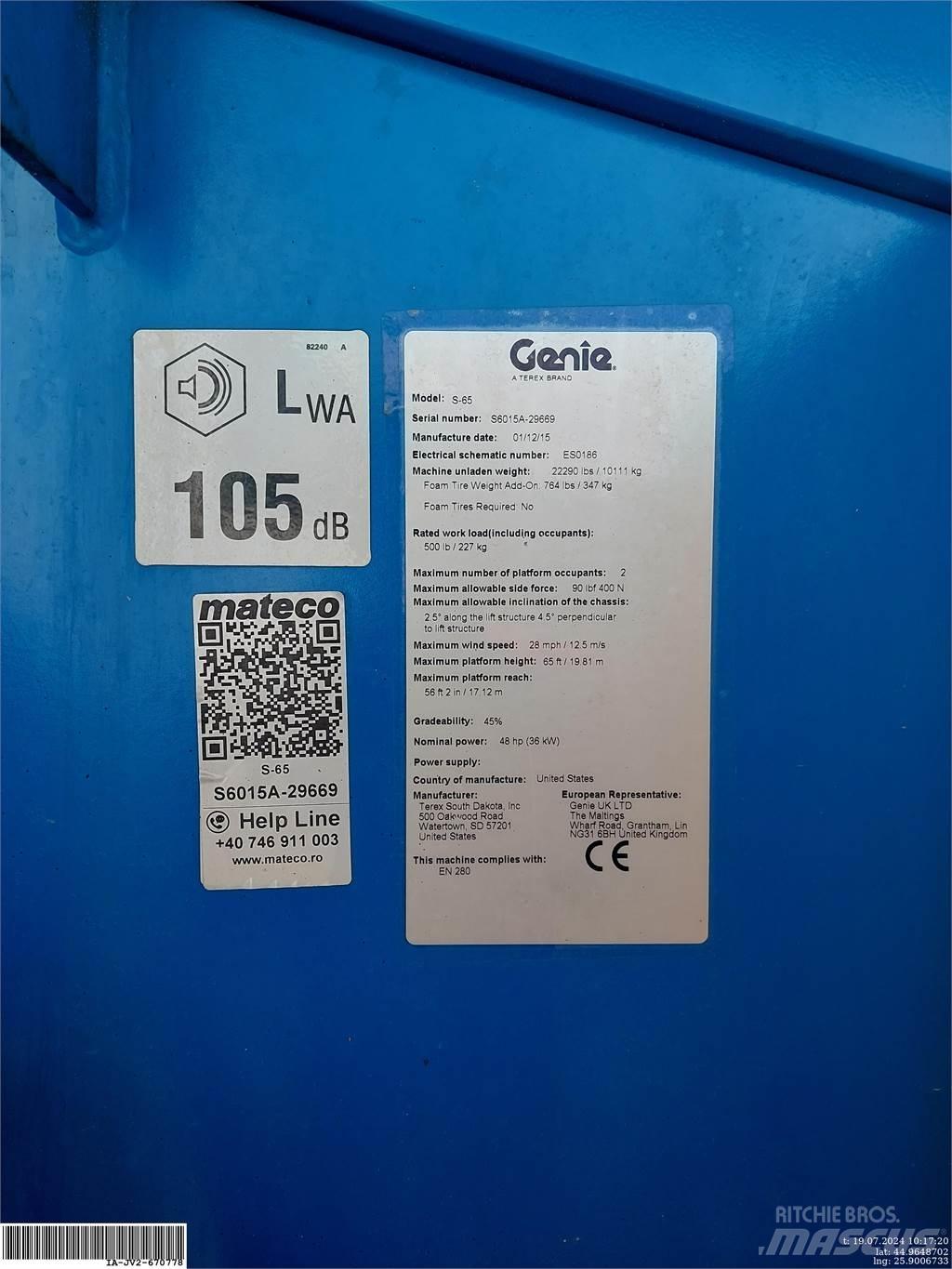 Genie S-65 Телескопические подъемники