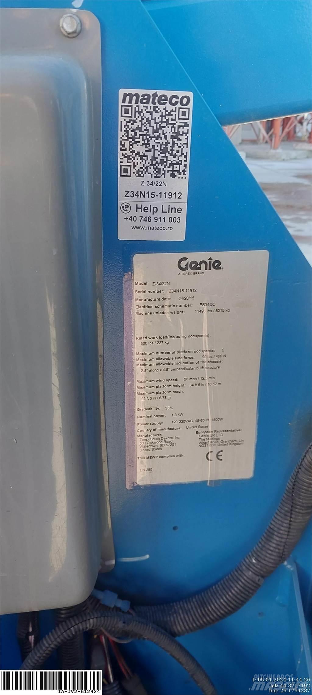Genie Z-34/22N Коленчатые подъемники