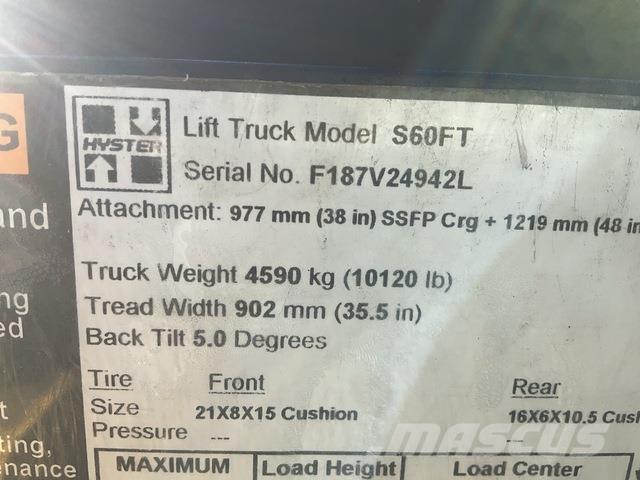 Hyster S60FT Электропогрузчики