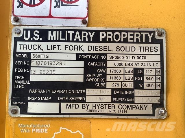 Hyster S60FTG Другие складские механизмы