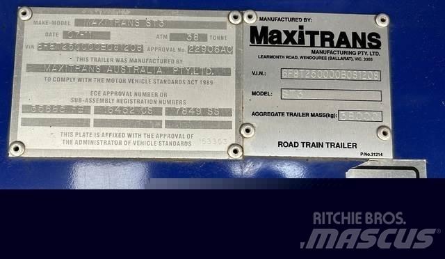 MaxiTrans  Прицепы-платформы/боковая разгрузка
