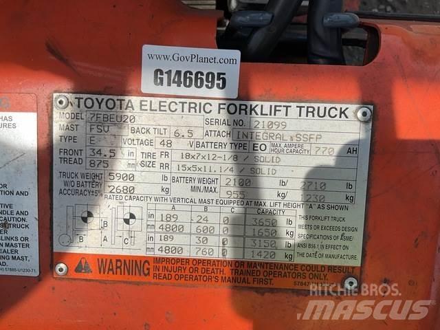 Toyota 7FBEU20 Электропогрузчики