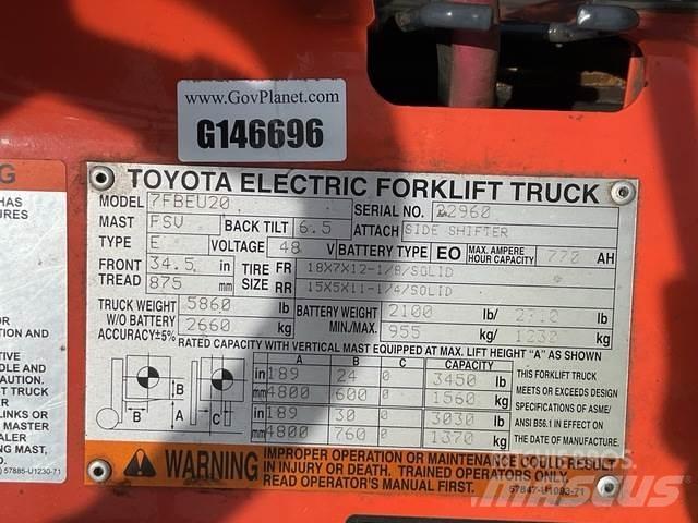 Toyota 7FBEU20 Электропогрузчики