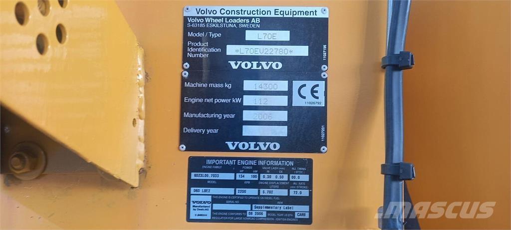 Volvo L70E Фронтальные погрузчики