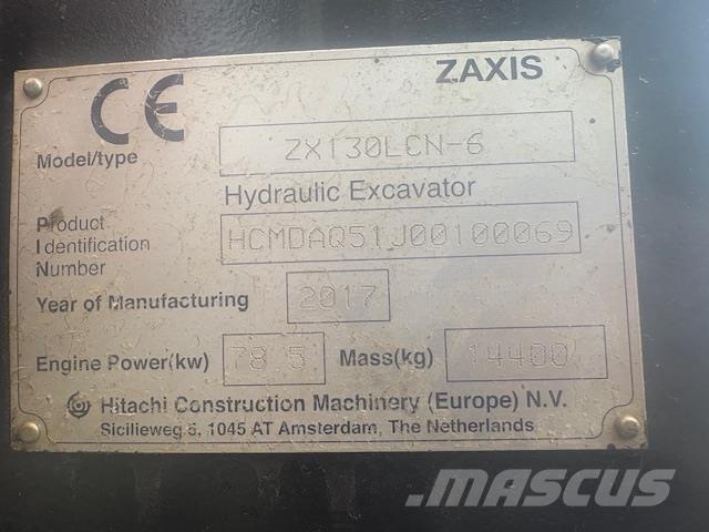 Hitachi ZX130-6 Гусеничные экскаваторы