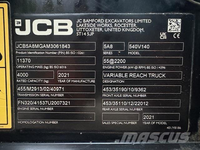 JCB 540-140 Телескопические погрузчики