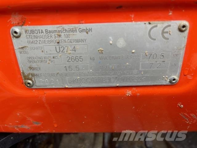 Kubota U27-4 Малые экскаваторы 7т-12т