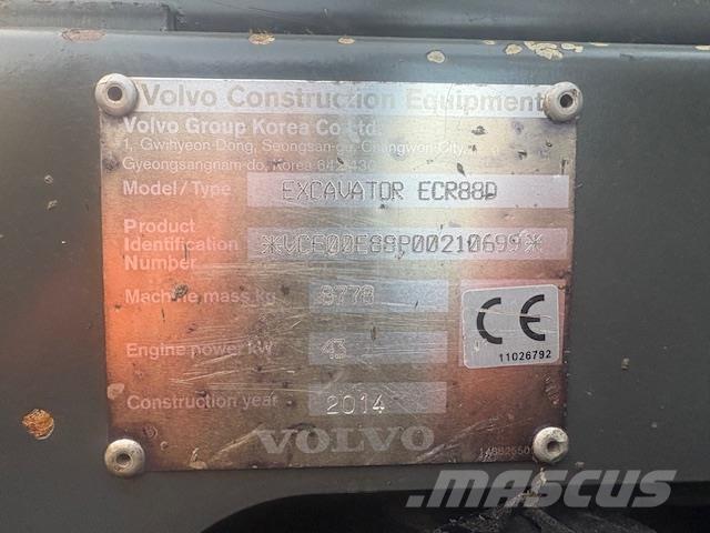 Volvo ECR88D Малые экскаваторы 7т-12т