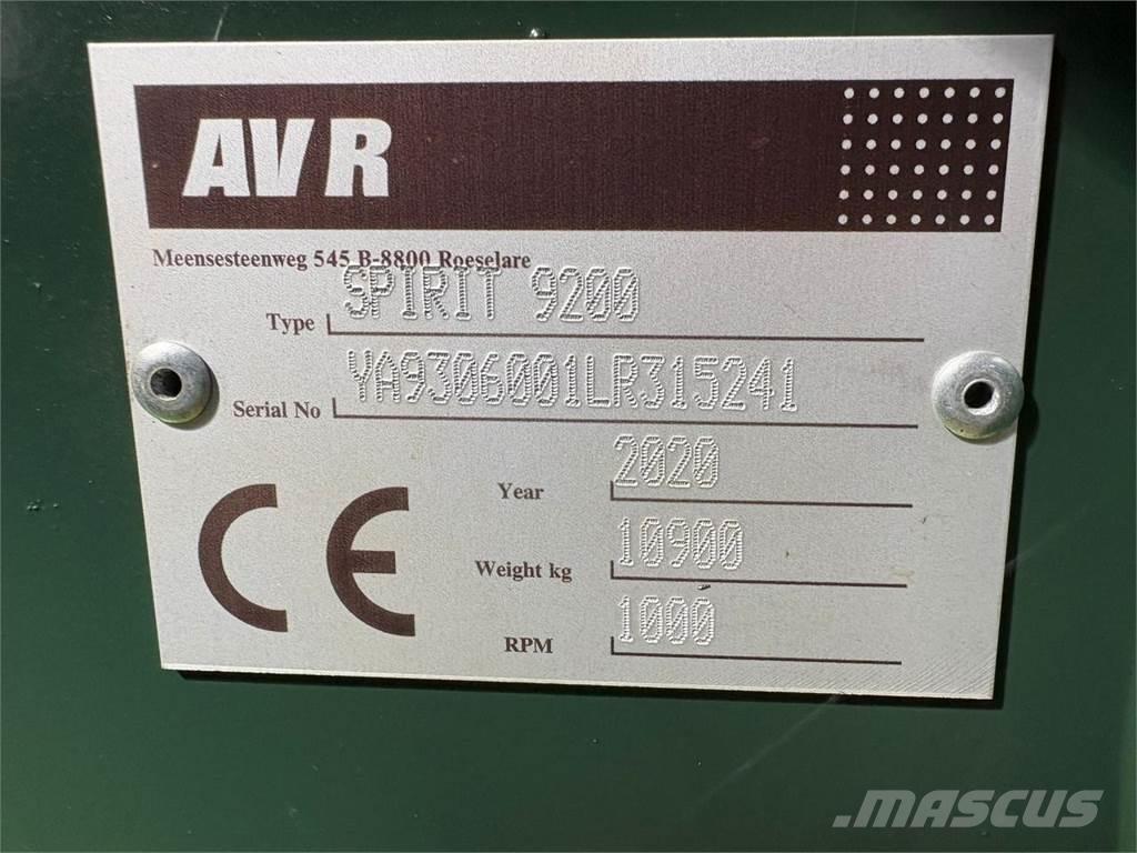 AVR SPIRIT 9200 Картофелеуборочные комбайны