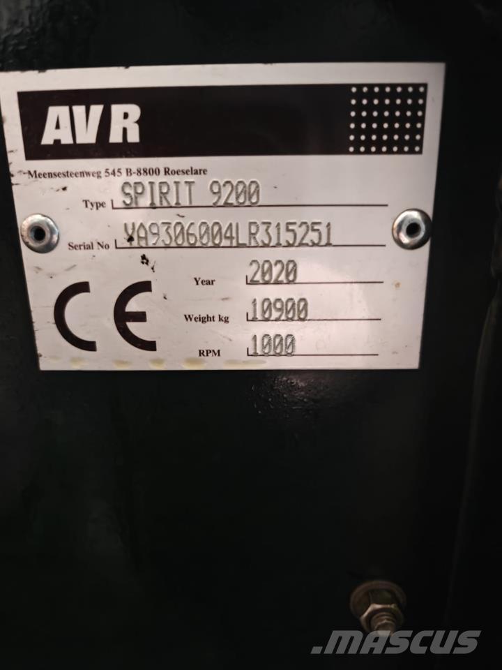 AVR SPIRIT 9200 Картофелеуборочные комбайны