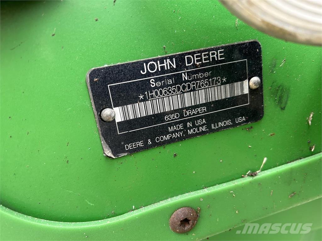 John Deere 635D Жатки