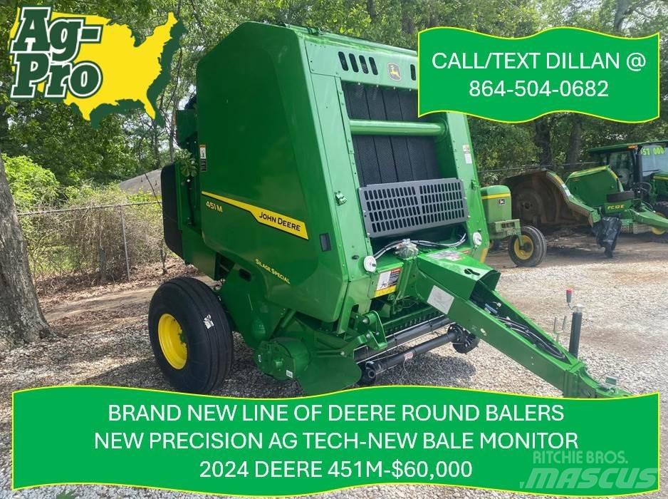 John Deere 451M Рулонные пресс-подборщики