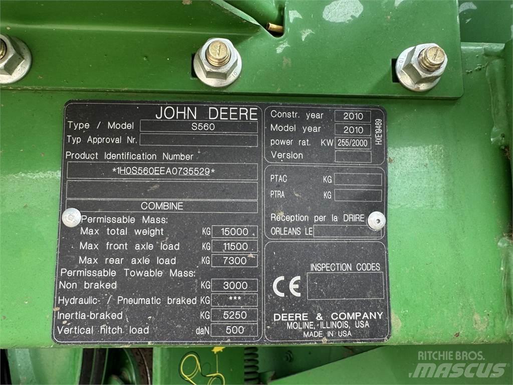 John Deere S560 Зерноуборочные комбайны