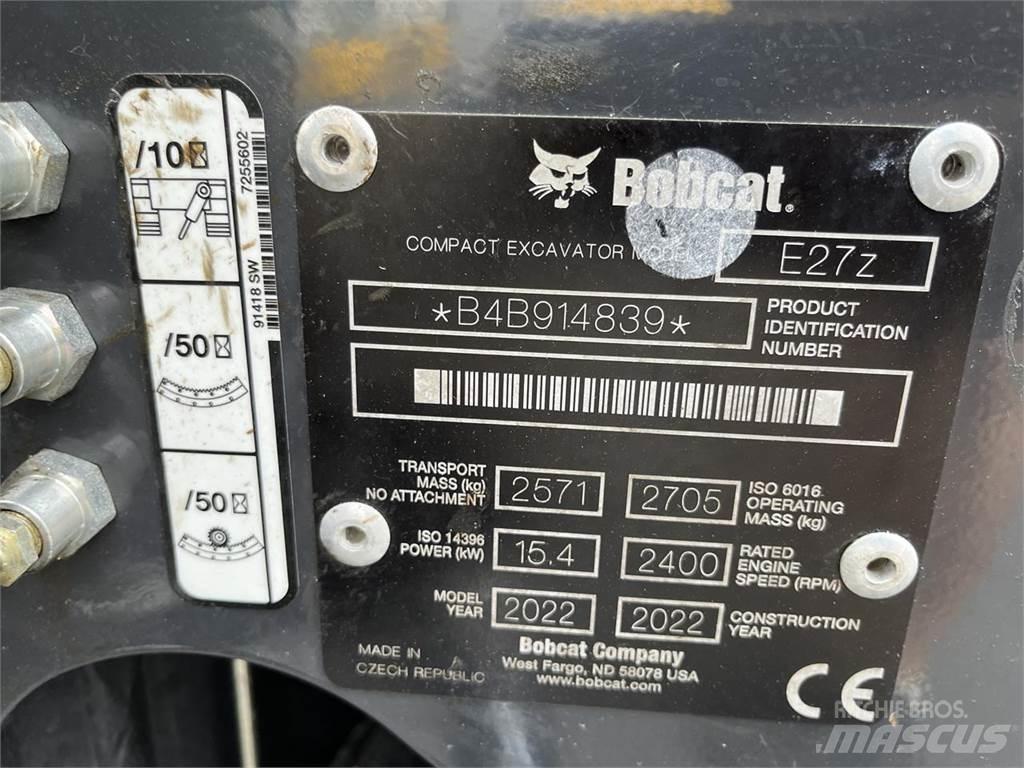 Bobcat E 27z Мини-экскаваторы