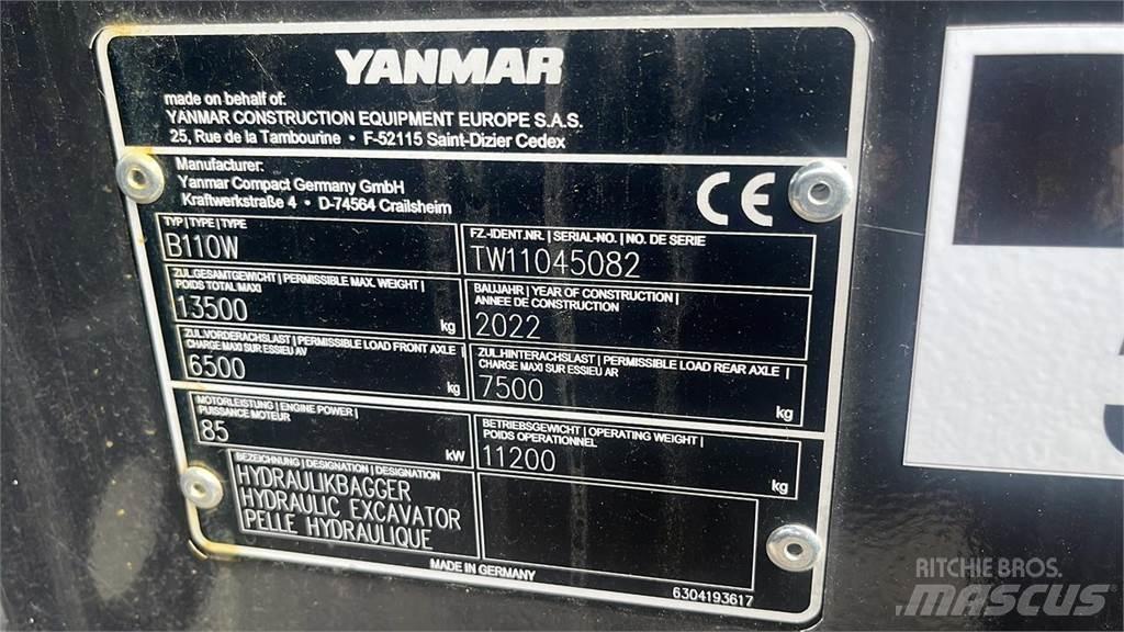 Yanmar B110W Колёсные экскаваторы