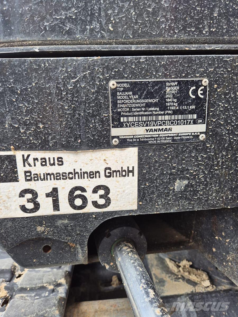Yanmar SV 19 Мини-экскаваторы