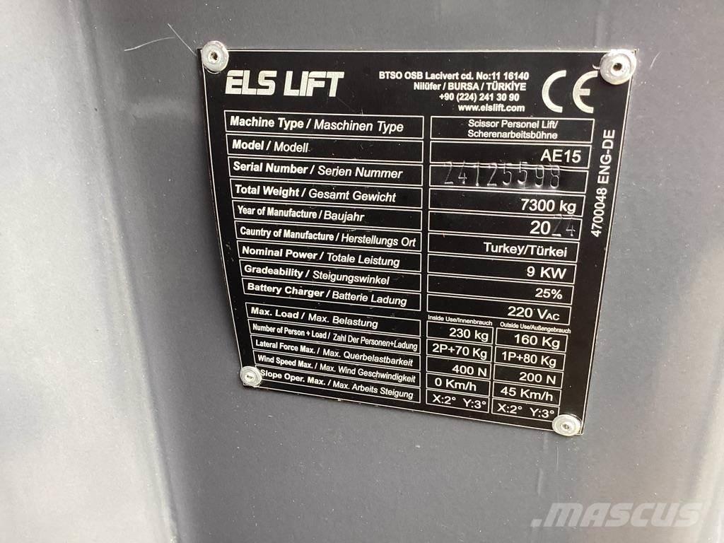 ELS LIFT AE15 Коленчатые подъемники