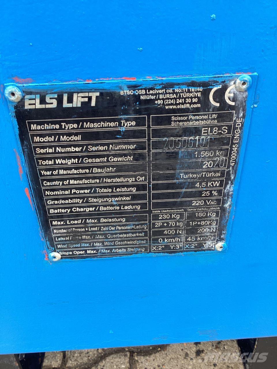 ELS LIFT EL8-S Ножничные подъемники