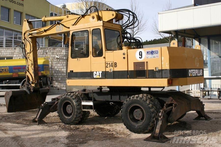 CAT 214B Колёсные экскаваторы
