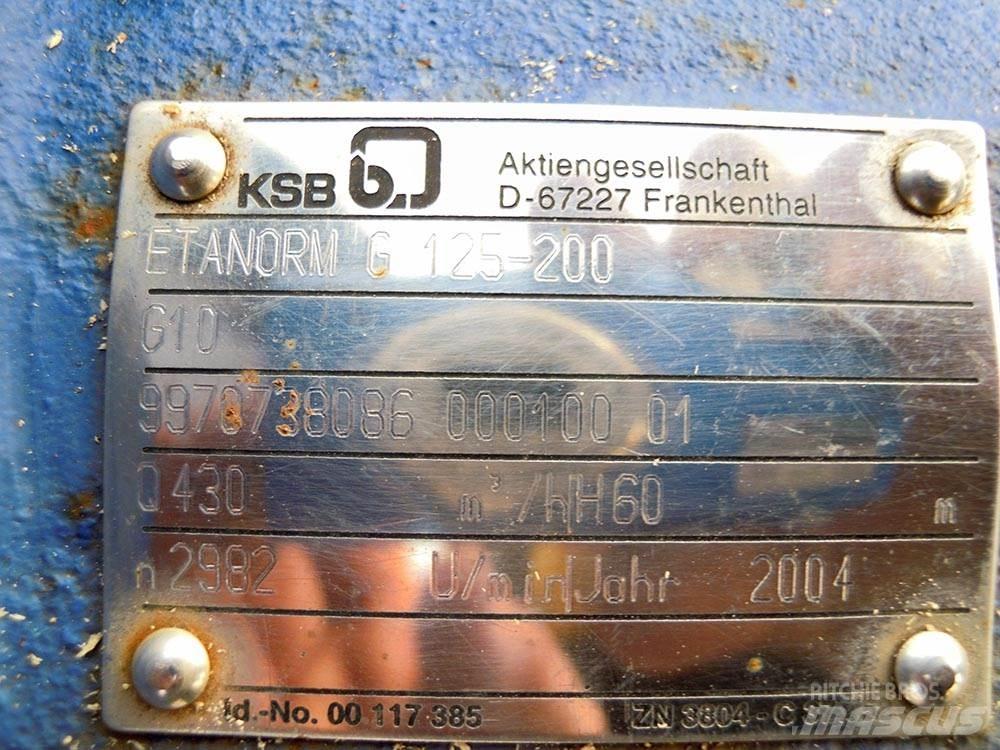 KSB ETANORM G 125-200 Гидронасосы