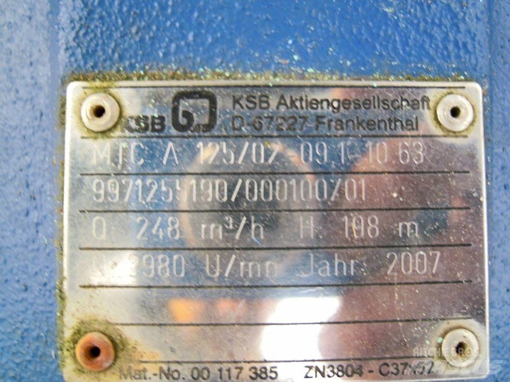 KSB MTC 125/02 Гидронасосы