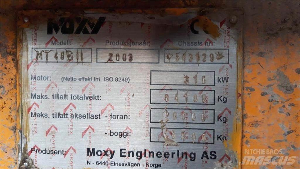 Moxy MT 40B Шарнирно-сочленённые самосвалы
