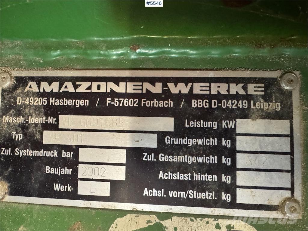 Amazone VE 401 Сеялки