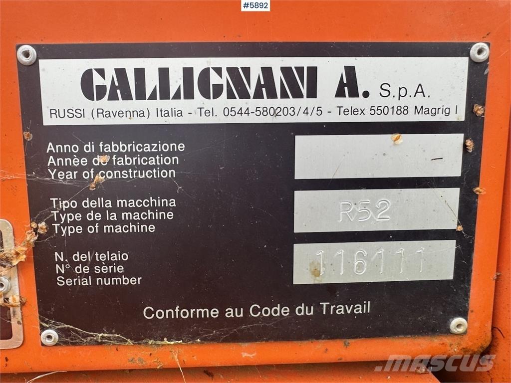 Gallignani R52 Другое корнеплодоуборочное оборудование
