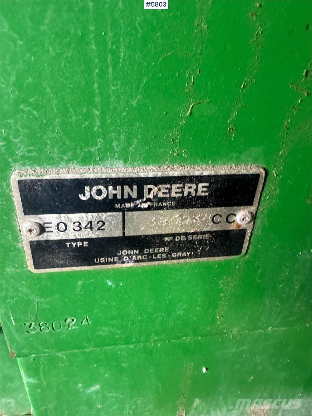 John Deere 342 Другое корнеплодоуборочное оборудование