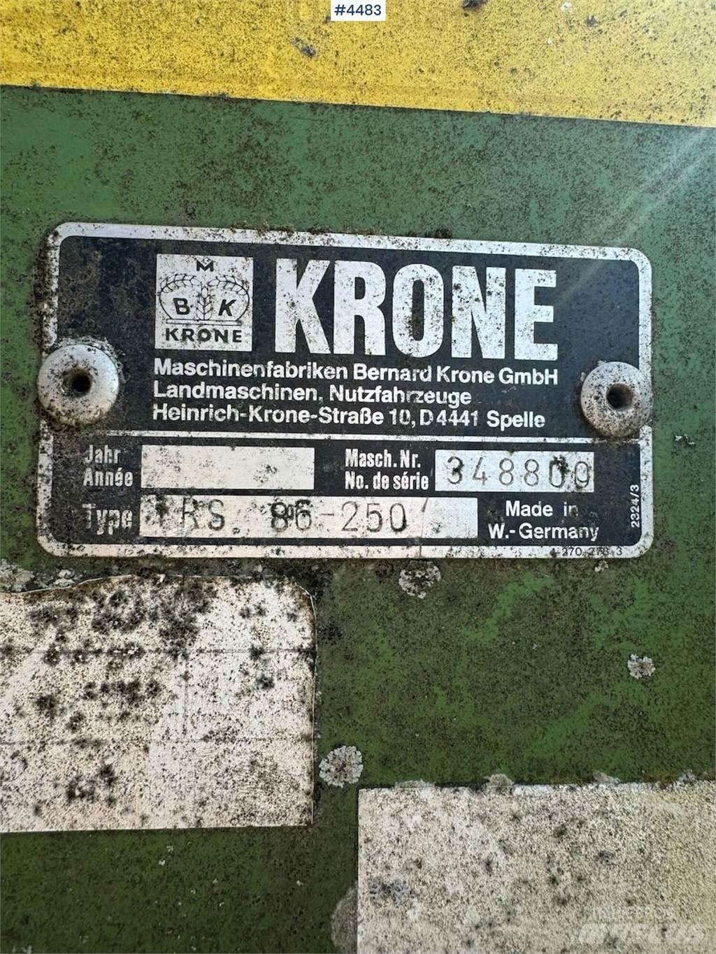 Krone TRS 86 Прочее почвообрабатывающее оборудование