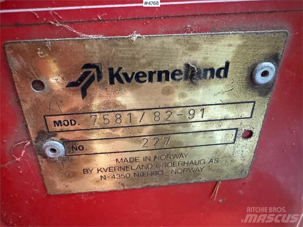 Kverneland 7581 Другое корнеплодоуборочное оборудование