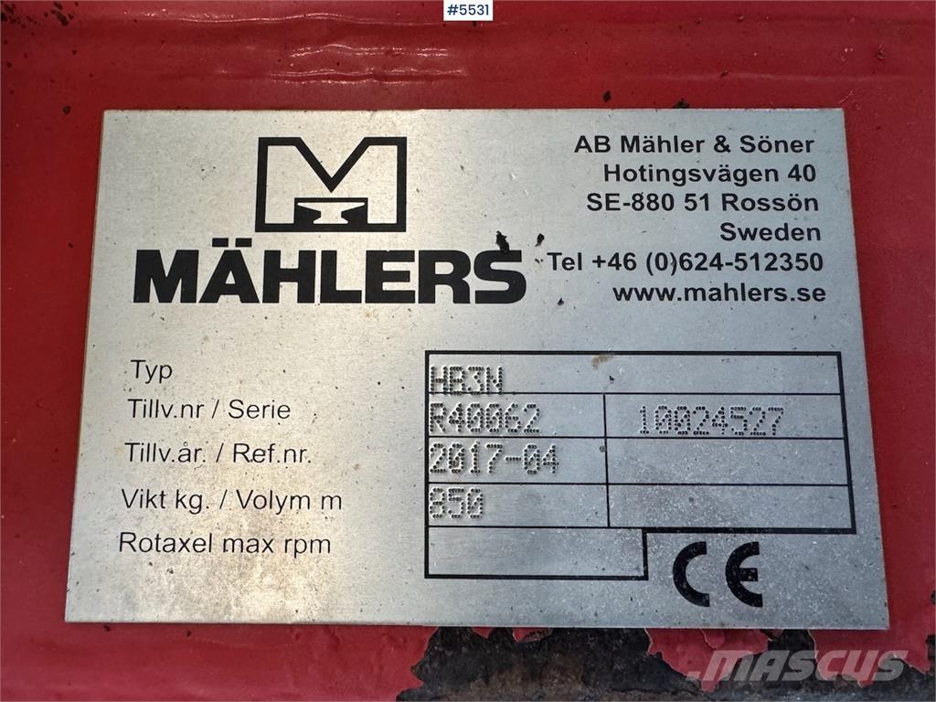 Mählers HR3N Снежные отвалы и плуги