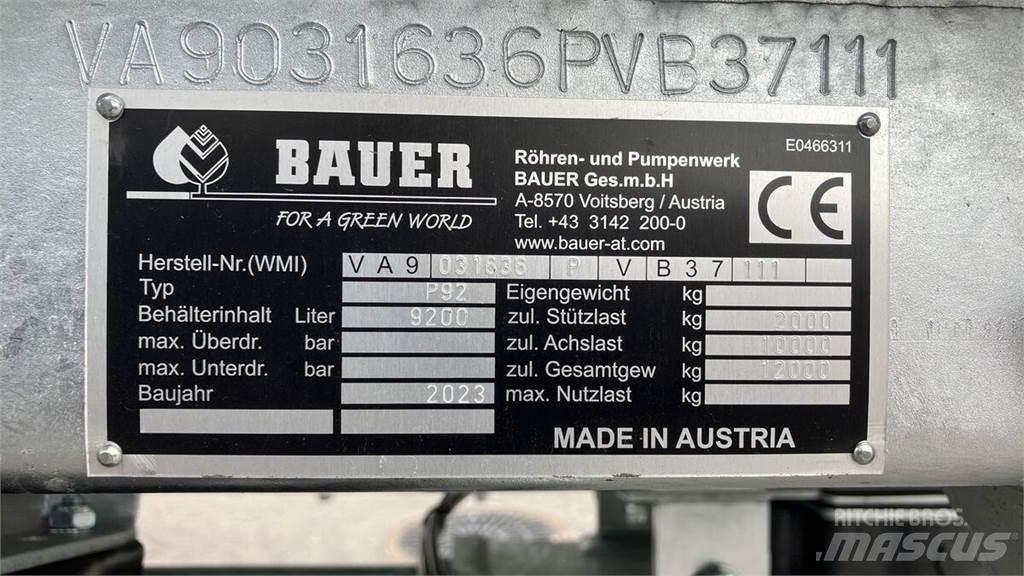 Bauer P 92 Цистерны для перевозки суспензий
