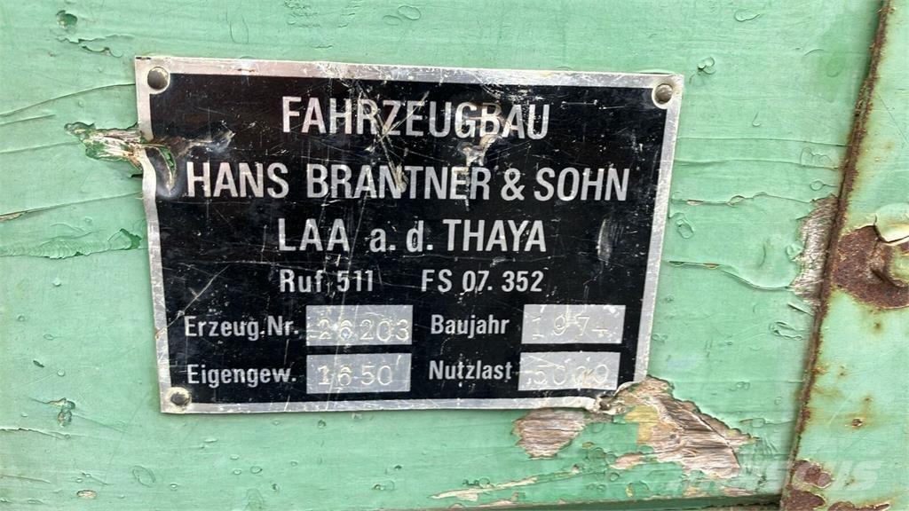 Brantner 5 Tonnen Тракторные самосвальные прицепы