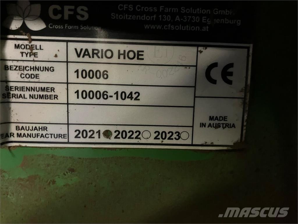  CFS VarioHoe Прочая посадочная техника