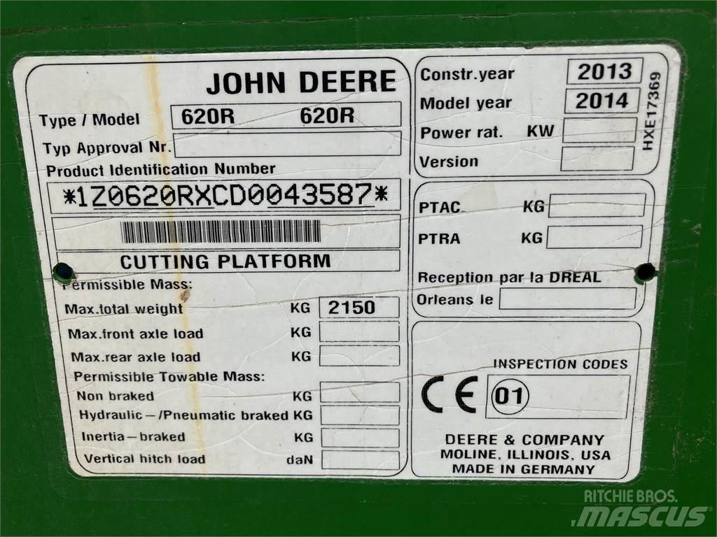 John Deere 620R Компоненты для зерноуборочных комбайнов