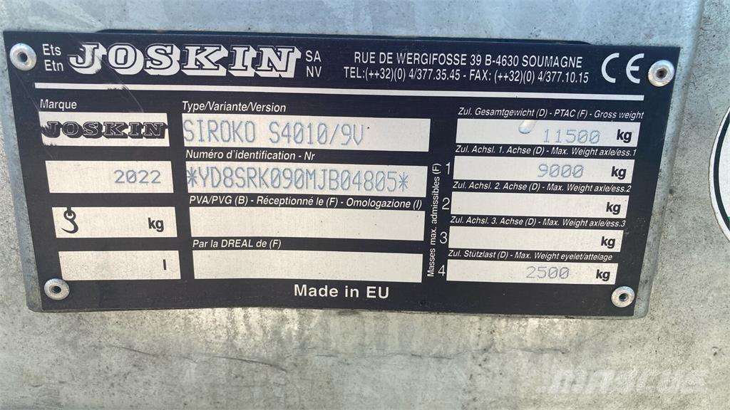 Joskin S4010/9V Разбрасыватели органических удобрений