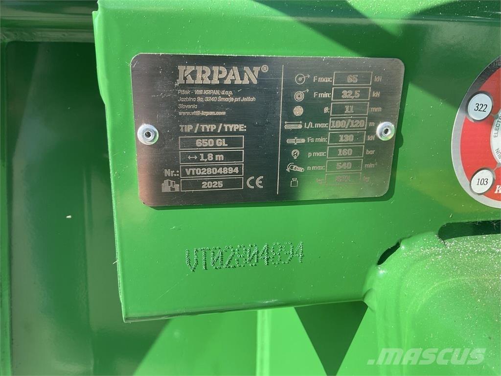 Krpan 650GL Трелёвочные лебедки