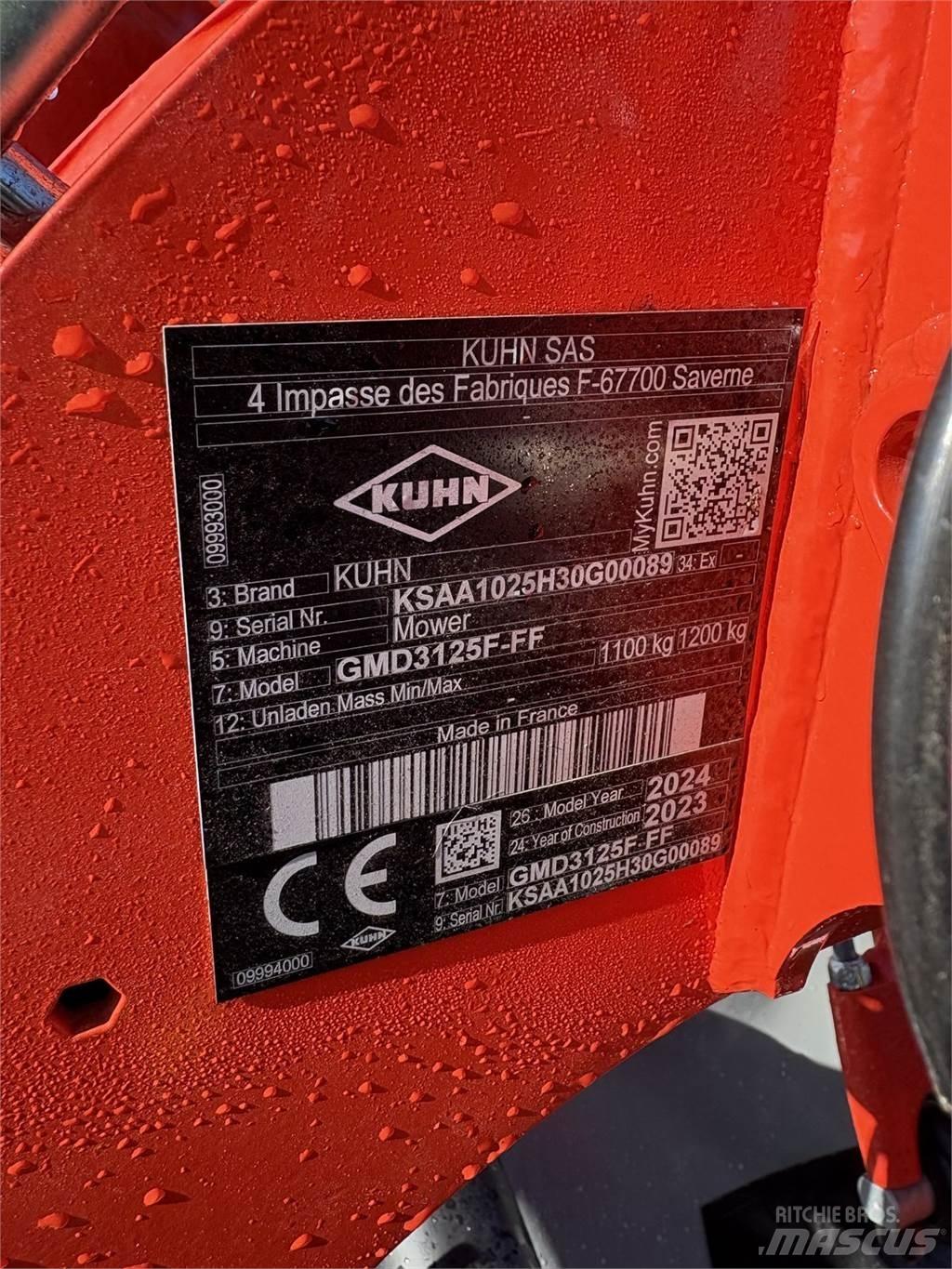 Kuhn GMD 3125 F - FF Роторные косилки
