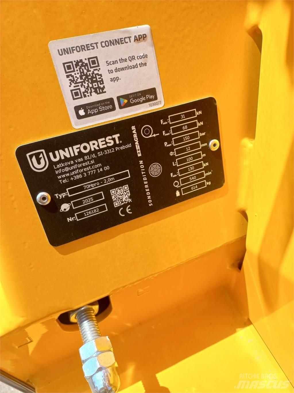 Uniforest 70 HPRO Трелёвочные лебедки