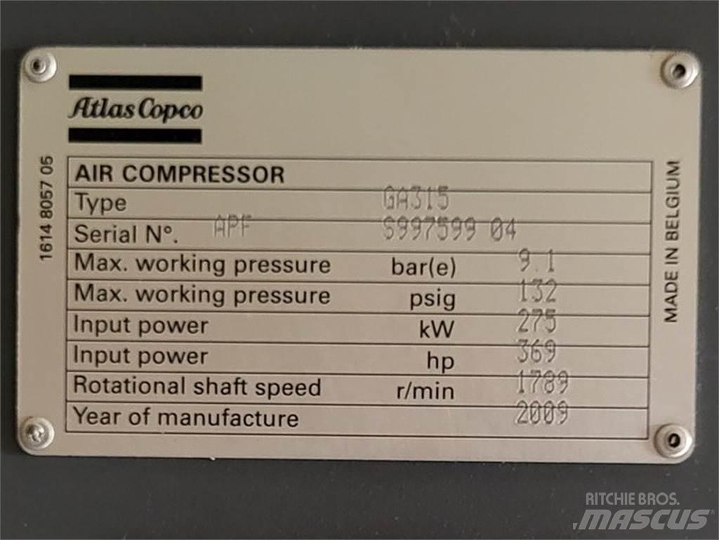 Atlas Copco GA315 Воздушные компрессоры