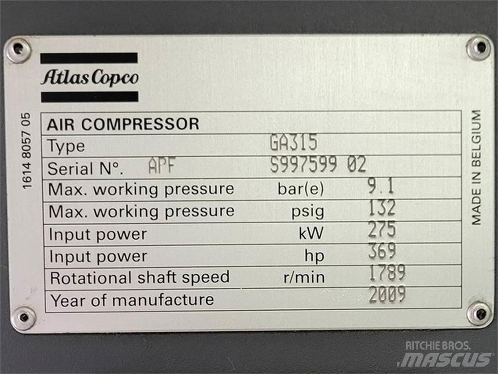 Atlas Copco GA315 Воздушные компрессоры
