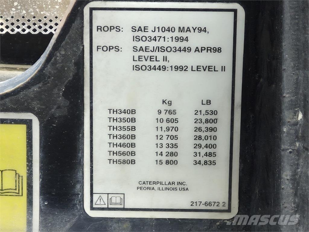 CAT TH560B Сельскохозяйственные телескопические погрузчики