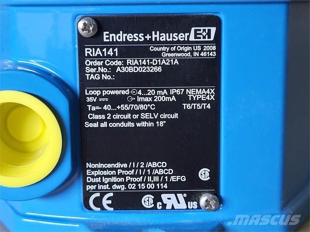  ENDRESS+HAUSER RIA141 Строительная техника - Другие