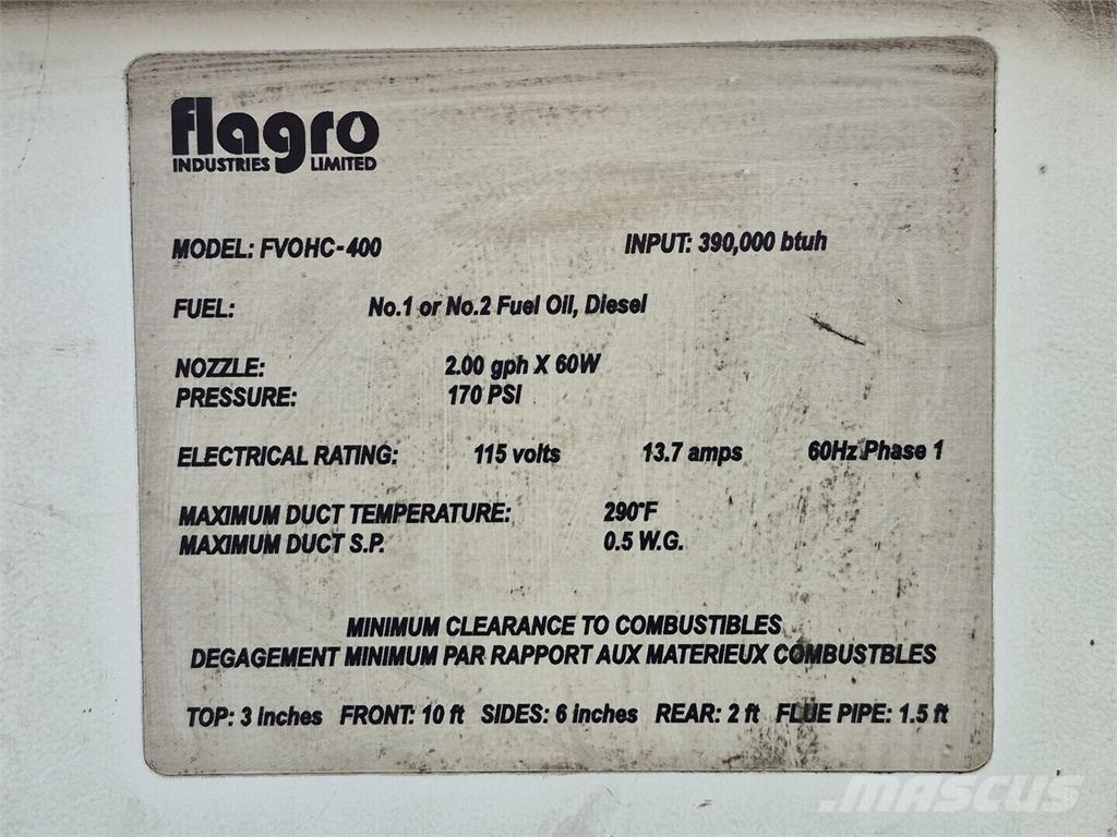 Flagro FVOHC-400 Оборудование для прогрева и размораживания
